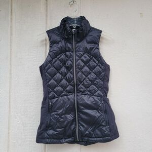 Lululemon Athletica Black Down For A Run Zip-Up Puffer Vest Women's Size 6